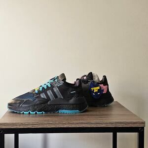 Adidas Ninja Nite Jogger Athletic  Sneaker Women's Size 6 Black, Pink, Blue NWT